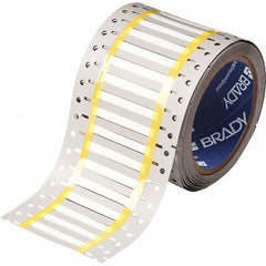 Label Maker Label: White, Polyvinylidene Fluoride, 500 per Roll