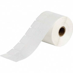 Label Maker Label: Clear & White, Polyester, 1,500 per Roll