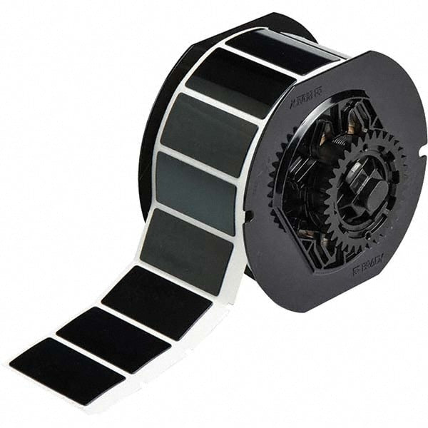 Label Maker Label: Black, Polyester, 300 per Roll