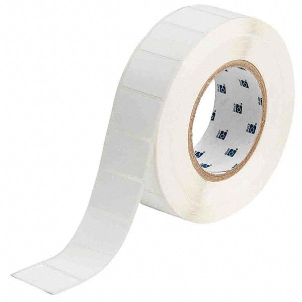 Label Maker Label: White, Polypropylene, 1-1/2" OAW, 2,000 per Roll