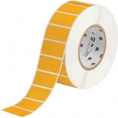 Label Maker Label: Yellow, Polyester, 3,000 per Roll