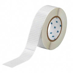 Label Maker Label: White, Polyimide, 1-1/2" OAW, 10,000 per Roll