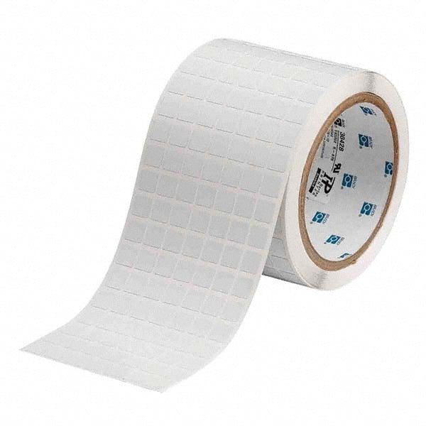 Label Maker Label: White, Polyimide, 3/8" OAW, 10,000 per Roll