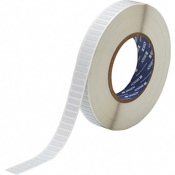 Label Maker Label: White, Polyimide, 10,000 per Roll