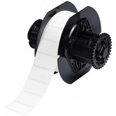 Label Maker Label: White, Polyester, 1-1/2" OAW, 1,500 per Roll