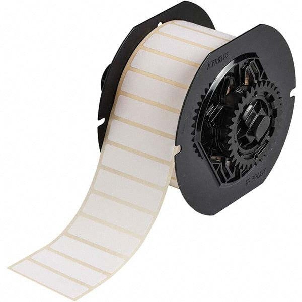 Label Maker Label: White, Paper, 2,500 per Roll