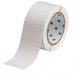 Label Maker Label: White, Polyimide, 1/4" OAW, 20,000 per Roll