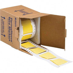 Label Maker Label: Yellow, Polyolefin, 250 per Roll