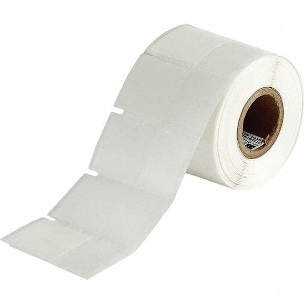 Label Maker Label: White, Polyester, 500 per Roll