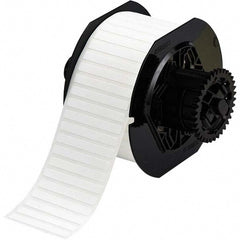 Label Maker Label: White, Polyester, 2,500 per Roll