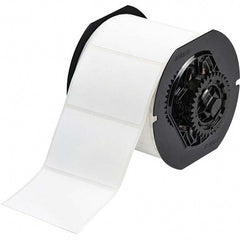 Label Maker Label: White, Polyester, 500 per Roll