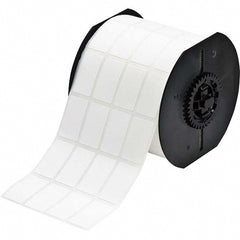 Label Maker Label: White, Nylon, 2,500 per Roll