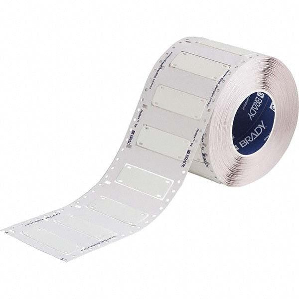 Label Maker Label: White, Polyurethane, 500 per Roll