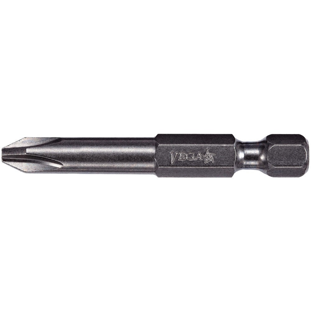 Power Screwdriver Bit: Phillips Bit, 1/4" Hex, #4 Phillips