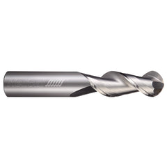 Ball End Mill: 1/8" Dia, 7/8" LOC, 2 Flute, Solid Carbide