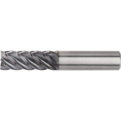 1/4 Dia. x 4 Overall Length 2-Flute Square End Solid Carbide SE End Mill-Round Shank-Center Cut-Uncoated