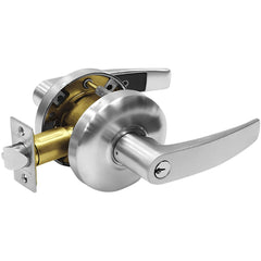 Lever Locksets; Lockset Type: Storeroom; Key Type: Keyed Different; Back Set: 2-3/4; Cylinder Type: Conventional; Material: Metal; Door Thickness: 1-3/8 to 1/3-4; Finish: Satin Chrome