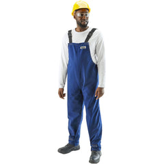 Non-Disposable Rain & Chemical-Resistant Overalls: Chemical, Size 2X-Large, Blue, Nomex