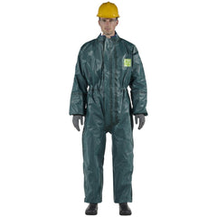 Disposable Coveralls: Size X-Large, 0.2569 oz, Multi-Layer Non-Woven Barrier Laminate Fabric, Double Zipper Closure