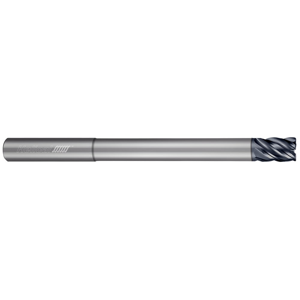 Corner Radius End Mill: 3/4" Dia, 1" LOC, 0.0600" Radius, 5 Flute, Solid Carbide