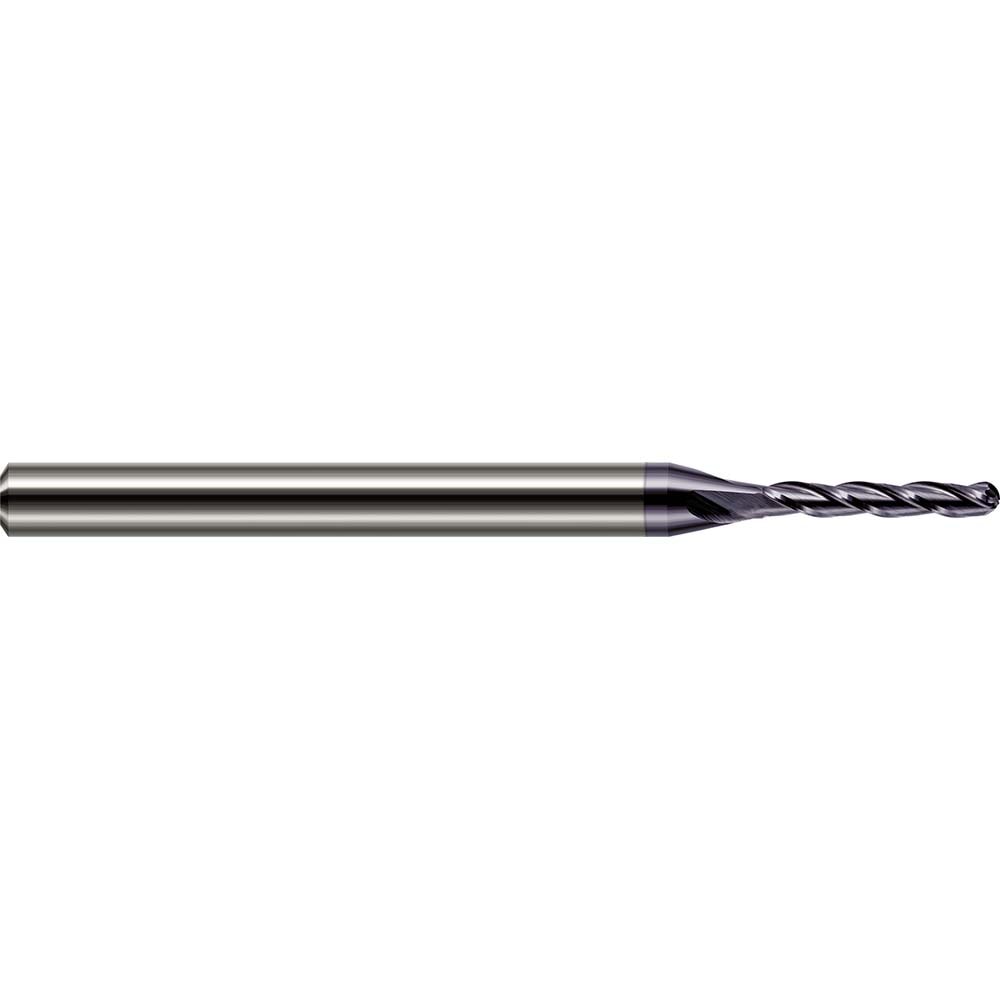 Ball End Mill: 0.0600" Dia, 5/16" LOC, 4 Flute, Solid Carbide