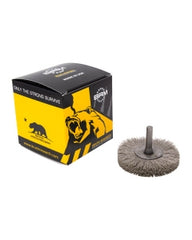 2 1/2″ Diameter × 0.437″ Width, 600 Grit, Aluminum Oxide, 0.012″ Crimped Bristle, Wheel Brush