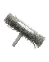 2″ Diameter × 0.312″ Width, Stainless Steel, 0.008″ Crimped Bristle, Wheel Brush