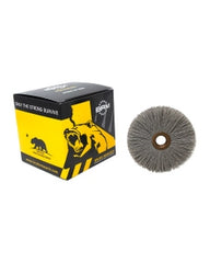 3″ Diameter × 1/2″ Width, 600 Grit, Aluminum Oxide, 0.012″ Crimped Bristle, Wheel Brush