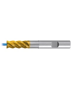 Square End Mill; 6 mm Dia. × 6 mm Shank Dia. × 62 mm OAL ; 4 FL ; Carbide ; TiAlN+TiN ; Series 2657TZ