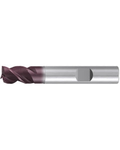 Square End Mill; 2.8 mm Dia. × 4 mm LOC × 6 mm Shank Dia. × 50 mm OAL ; 3 FL ; Carbide ; AlTiN ; Series 2517A