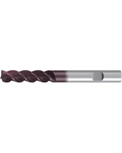 Square End Mill; 20 mm Dia. × 60 mm LOC × 20 mm Shank Dia. × 128 mm OAL ; 3 FL ; Carbide ; AlTiN ; Series 2521A