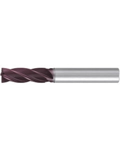 Square End Mill; 3 mm Dia. × 9 mm LOC × 6 mm Shank Dia. × 62 mm OAL ; 4 FL ; Carbide ; AlTiN ; Series 2526A