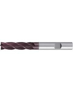 Chamfer End Mill; 10 mm Dia. × 40 mm LOC × 10 mm Shank Dia. × 95 mm OAL ; 4 FL ; Carbide ; AlTiN ; Series 2529A