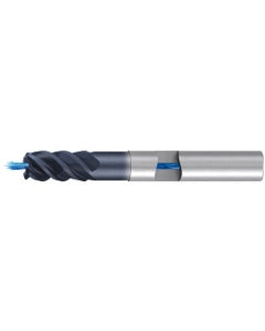 Corner Radius End Mill; 8 mm Dia. × 19 mm LOC × 8 mm Shank Dia. × 68 mm OAL ; 4 FL ; Carbide ; AlTiN ; 1 mm R ; Series Jet-Cut