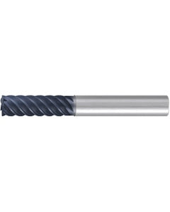 ‎Square End Mill; 3/8″ Dia. × 1-3/8″ LOC × 3/8″ Shank Dia. × 3-1/4″ OAL ; 6 FL ; Carbide ; AlTiN ; Series 1828A