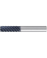 ‎Square End Mill; 1/4″ Dia. × 3/8″ LOC × 1/4″ Shank Dia. × 2-1/2″ OAL ; 6 FL ; Carbide ; AlTiN ; Series 1828A