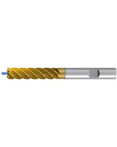 Square End Mill; 16 mm Dia. × 64 mm LOC × 16 mm Shank Dia. × 128 mm OAL ; 5 FL ; Carbide ; TiAlN+TiN ; Series 2541TZ