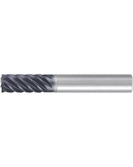 ‎Square End Mill; 5/8″ Dia. × 1-1/4″ LOC × 5/8″ Shank Dia. × 3-1/2″ OAL ; 6 FL ; Carbide ; AlCr ; 0.008″ R