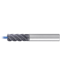 ‎Square End Mill; 1″ Dia. × 1-3/4″ LOC × 1″ Shank Dia. × 4-1/2″ OAL ; 5 FL ; Carbide ; AlCr