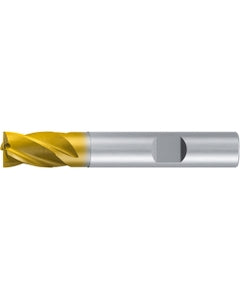 Square End Mill; 5/8″ Dia. × 7/8″ LOC × 5/8″ Shank Dia. × 3″ OAL ; 4 FL ; Carbide ; TiAlN+TiN ; 0.008″ R