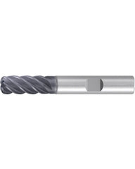 ‎Corner Radius End Mill; 5/8″ Dia. × 1-1/4″ LOC × 5/8″ Shank Dia. × 3-1/2″ OAL ; 5 FL ; Carbide ; AlCr ; 0.09″ R