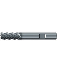 ‎Square End Mill; 1/4″ Dia. × 1/2″ LOC × 1/4″ Shank Dia. × 2-1/4″ OAL ; 4 FL ; Carbide ; AlCr ; Series 2571L