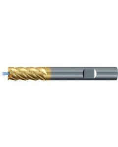 ‎Square End Mill; 5/16″ Dia. × 5/16″ Shank Dia. × 2-1/2″ OAL ; 5 FL ; Carbide ; TiAlN+TiN ; Series 2577TZ