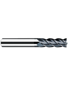 ‎1/4″ Cutting Dia. × 1/4″ Shank Dia. × 3/4″ LOC × 2-1/2″ OAL, 4 Flute, Carbide, Polychrom, Square Endmill, Favora