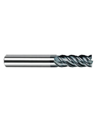 ‎1/4″ Cutting Dia. × 1/4″ Shank Dia. × 1/2″ LOC × 2-1/4″ OAL, 4 Flute, Carbide, Polychrom, Corner Radius, NB-RNVD