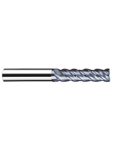 ‎5/8″ Cutting Dia. × 5/8″ Shank Dia. × 1-7/8″ LOC × 4-1/4″ OAL, 4 Flute, Carbide, Polychrom, Square Endmill, NB-NVD