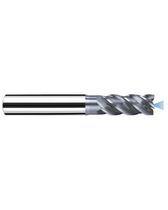 ‎1/4″ Cutting Dia. × 1/4″ Shank Dia. × 1/2″ LOC × 2-1/4″ OAL, 4 Flute, Carbide, Polychrom, Square Endmill, MB-NVDS