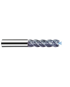 ‎1/4″ Cutting Dia. × 1/4″ Shank Dia. × 3/4″ LOC × 2-1/2″ OAL, 4 Flute, Carbide, Polychrom, Square Endmill, MB-NVDS