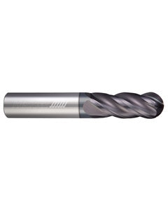 0.3125″ Dia. × 0.3125″ Shank × 0.5″ DOC × 2″ OAL, APLUS, 4 Flute, Ballnose End Mill