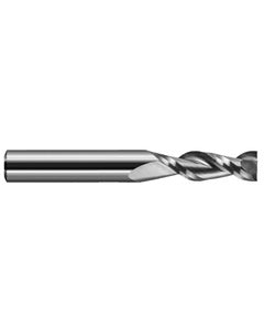 ‎1/16″ Cutting Dia. × 1/8″ Shank Size × 0.094″ LOC × 1-1/2″ OAL, 2 Flute, Carbide, Uncoated, Square End Mill